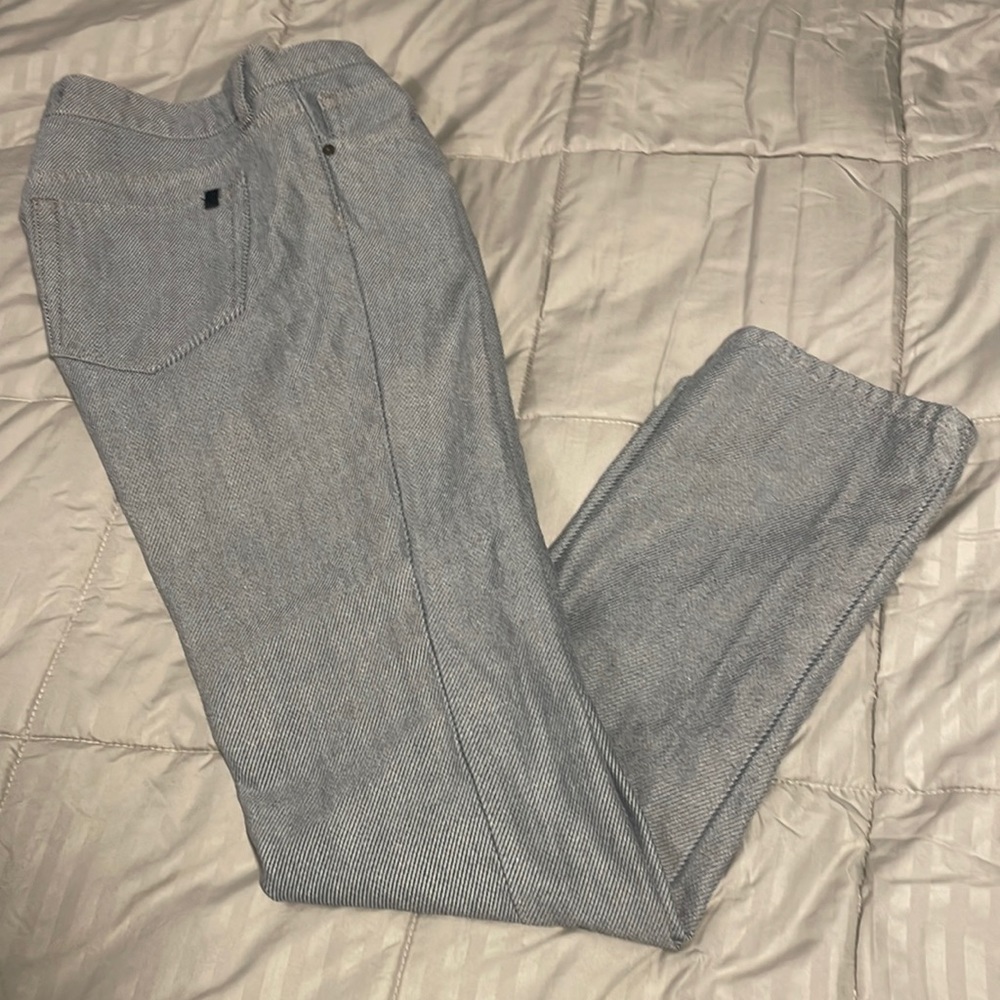 Mens Joes Jeans White & Blue Striped Denim Jeans Size 33!